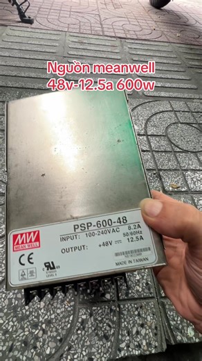 Nguồn meanwell 48v-12.5a 600w #bhnhattao #bhnt_nguon48v #nguontoong #meanwell