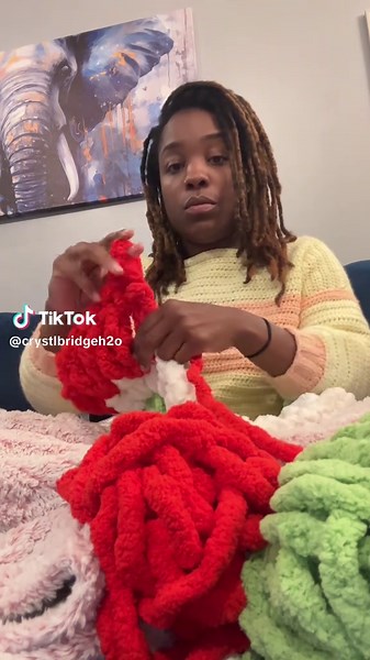 ✨Hand-crocheted hand-knit Christmas tree skirt made with my fave @MelloBello yarn 🎄💚 This one took some LOVE but it came out chef’s kiss. Pattern by @Stay Cozy Creative Co — follow her for the pattern and all her amazing ideas! 🤍✨ #mellobellohandknittingchallenge #mellobello #handknit #handcrochet #christmastreeskirt #cozyseason