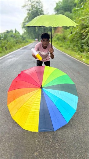 Abar Yellow Capsule Umbrella Vs New Multicoloure Umbrella Unboxing 😜