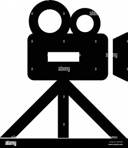 Movie camera icon. Cinema camera. Shooting camera. Logo vector image for graphic and web design. Editable vector Stock Vector Image & Art - Alamy