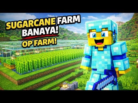 I Built the Most OP Sugarcane Farm in Minecraft Survival 😱 (Unlimited Paper)..