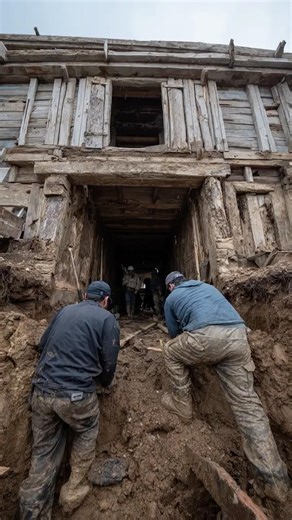 Excavation Reveals Wooden Construction Preserved Without Oxygen
