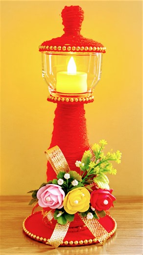 DIY Beautiful Candle Lantern | Best Out of Waste | Easy Home Decor Ide