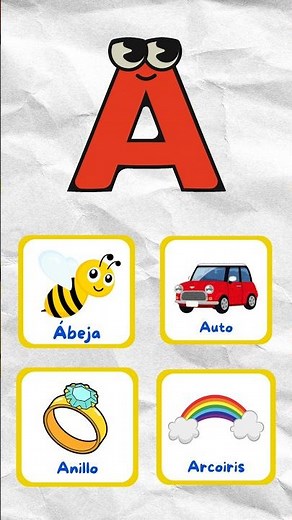 📚 ¡APRENDE la LETRA A con Palabras DIVERTIDAS! 🐝✨ | Abecedario para Niños