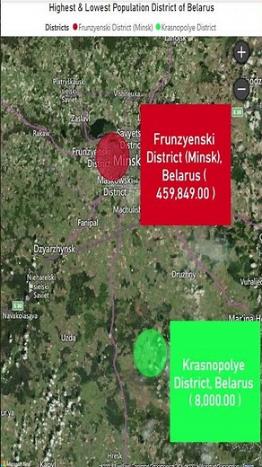 📊 Belarus Most & Least Populated Districts | Full Data Breakdown