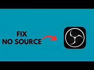 How To Fix OBS Studio No Source Selected / Not Showing?