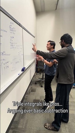 Doing Triple Integrals Like Pros… Arguing Over Basic Subtraction 😂
