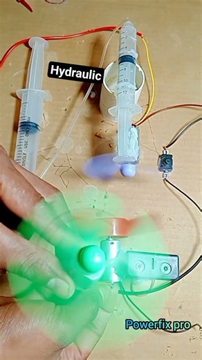 Mini hydraulic pressure with DC motor #hydraulic #shorts #youtubeshorts #tech #project
