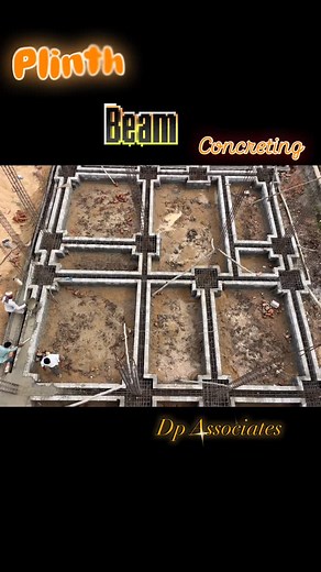 Plinth beam concreting is the process of constructing a reinforced concrete beam at the plinth level, which is between the foundation and the ground floor slab of a building. It involves setting up formwork, placing steel reinforcement bars, then pouring and compacting concrete into the forms to create a strong, stable beam that distributes the load evenly and prevents settlement issues. After concreting, proper curing is done to ensure strength and durability.#concrete #construction #infrastruc