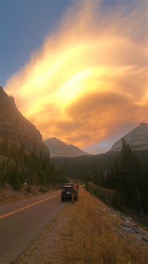 58K views · 2.8K reactions | An incredible sunset on Going to the Sun Road. Glacier National Park | Michael Hodges, Author | Facebook