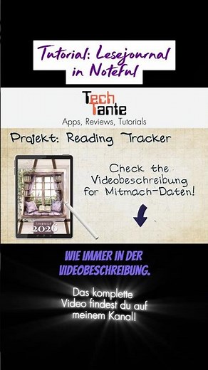 Custom-designed: Digital reading tracker for iPad & Android tablets #goodnotes #noteful #noteshelf