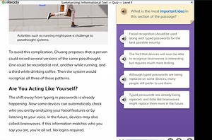 i-ReadySummarizing: Informational Text - Quiz - Level FActiv... | Filo
