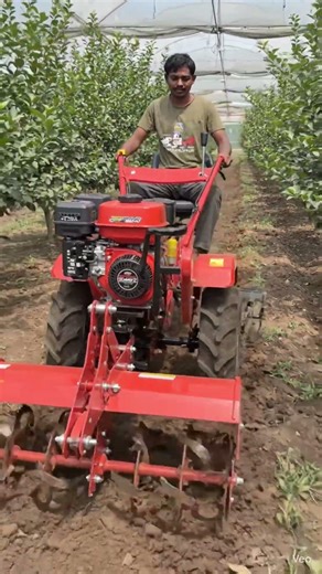 Walking tractor rear seat Orchard Greenhouse Management Rotary Tiller Four-wheel drive.#shorts