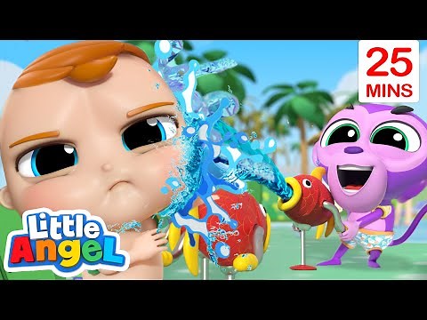 Stop Baby Monkey | Good Manners Song + More Little Angel Kids Songs & Nursery Rhymes