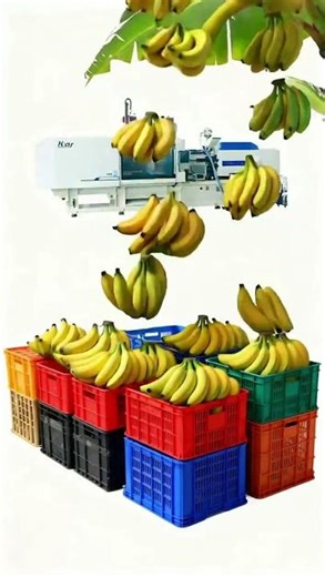 Plastic crate basket injection molding machine