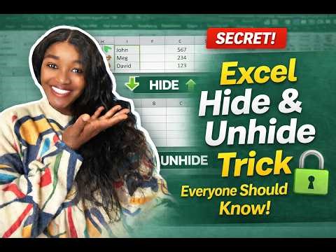 Excel Hide & Unhide Trick Everyone Should Know!