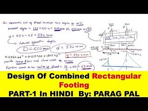 Design of combined rectangular column footing PART-1 | Parag pal