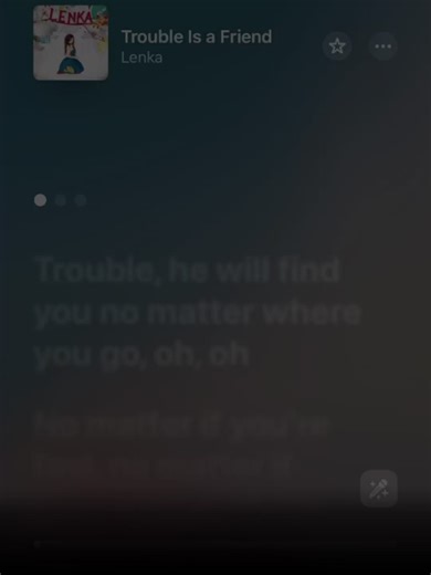 Trouble Is A Friend Lyrics Video