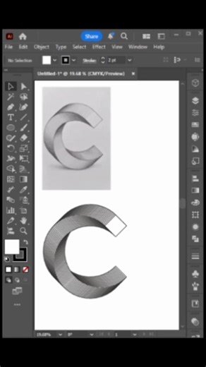 abstract shape in adobe illustrator #adobeillustrator #abstractdesign