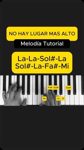 Talen-TocaréPiano on Instagram: "No hay lugar más alto - tutorial fácil 🙏🎹 #piano #aprendepiano #cristianos #cristiana #aprende #pianomusic"