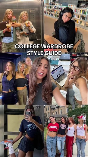 our college style guide ❤️‍🔥 full guide with links to shop on astyleset.com/college-outfit-ideas Heading to college this fall and don’t know what to wear? We got you! Here are our top college wardrobe essentials and outfit ideas, so that your closet will be one less thing you need to worry about this semester #collegeoutfits #collegefashion #backtoschool #outfitinspo #greenscreen #greenscreenvideo