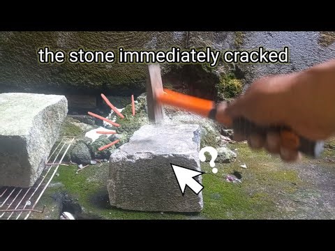 Breaking Hard Rock with a Hammer — You Won’t Believe It Cracked!"