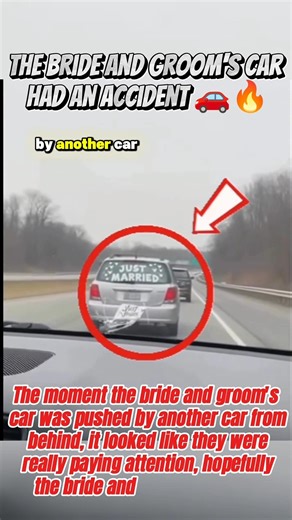 The wedding car has an accident#shortvideos #insident #car #americanhistory