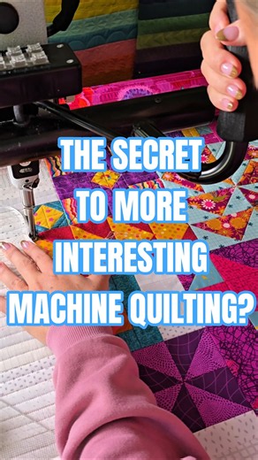 THE SECRET TO MORE ITERESTING MACHINE QUILTING? MIX YOUR TECHNIQUES!