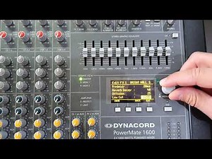Mixer DYNACORD PM (CMS) - REVERB (Tutorial Ro)