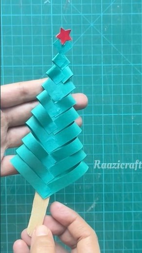 3D Paper Christmas Tree | How To Make A 3D Paper Christmas Tree DIY Tutorial | Christmas Day Craft