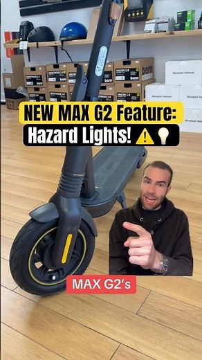 NEW Segway-Ninebot MAX G2 Hazard Lights! 😲🛴⚠️💡 #segway #ninebot #scooter #tutorial