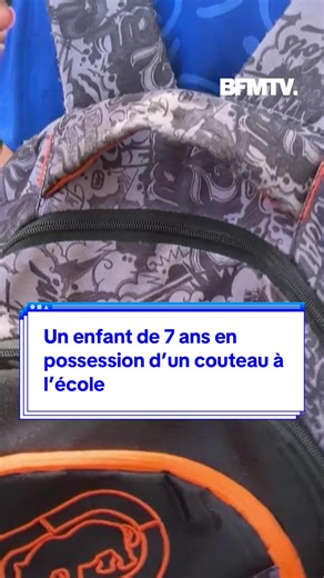 Enfant de 7 ans avec couteau à l'école de Mulhouse