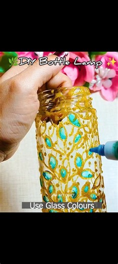 🌿DIY Bottle Lamp ✨Easy Bottle Decor Idea 💡😍 #diy #bottlelamp #bottledecoration #Recycling #bestoutofwaste #homedecor #vakartcraft #fbreels2025ツ #fbreelsfypシ゚viralfbreelsfypシ゚viral #trendingreelsvideo | Vak - Art & Craft