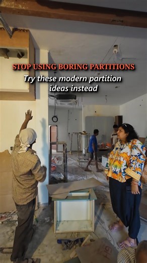 Stop Using BORING Partitions! Modern Room Divider Ideas #diviinedesigns #nehaparakh #bhopal