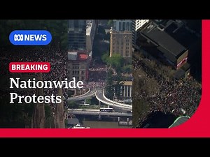 Mass protests erupt across Australia to oppose Israel-Gaza war | ABC NEWS