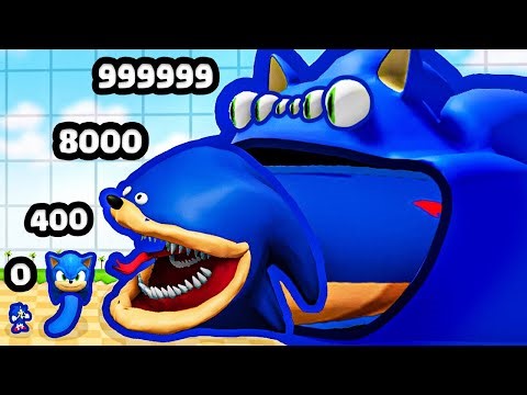 Can Sonic Grow in a MAX LEVEL HUNGRY WORM?