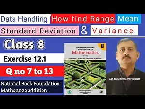 Class 8 Exercise 12.1 Q no 7 to 13 Ex 12.1 NBF Maths federal board Maths Maths Sir Nadeem Munawa