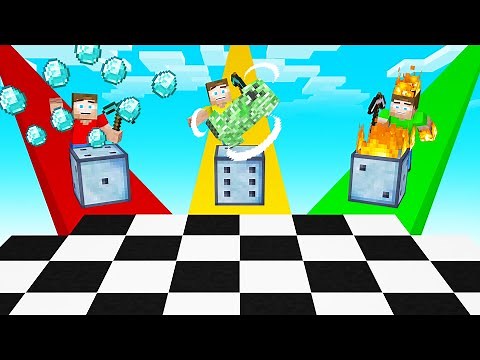 DICE LUCKY BLOCK RACE VS FRIENDS In Minecraft!