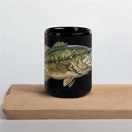 Largemouth Bass Fishing Mug – Crankbait Strike Art, Angler Gift - Etsy