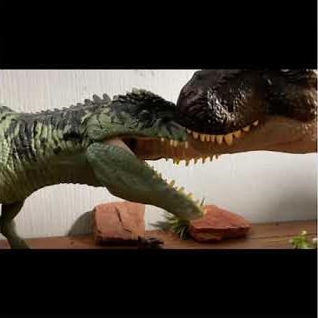 T-Rex vs giganotosaurus stop Motion￼