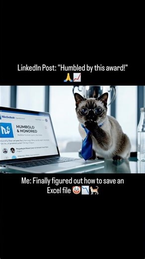 My Cat Reviews Your "Influencer" LinkedIn Post 💼😼 #shorts