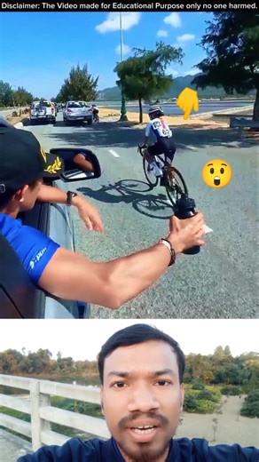 The man tricked the girl into winning | Cycle Racing