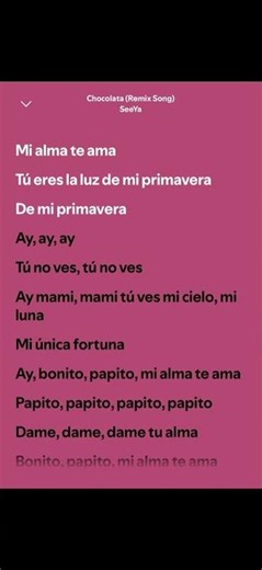 Chocolata #music#musiclyrics#spanishmusic