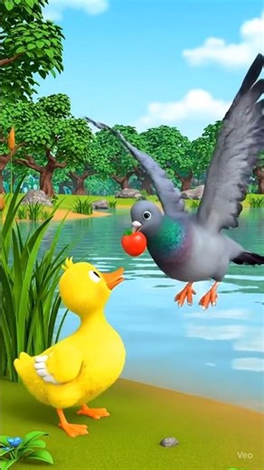 "Dino, Pigeon & Duck: Funny Jungle 3D Adventure 🦖🐦🦆"