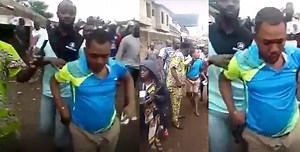 Man caught eating human faeces with bread in Ibadan