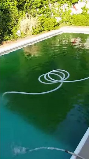 Pool Opening - Vacuuming Algae to Waste with Super Pump