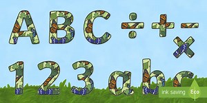 Butterfly World Display Lettering