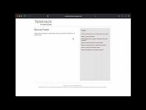 HOW TO PLACE SECURITY FEEZE ON CORELOGIC !