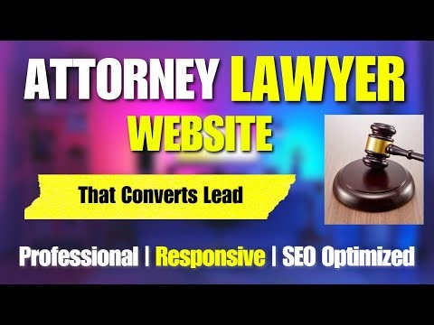 Design attorney website or law firm website or lawyer website with wordpress