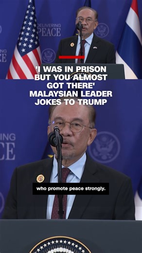 Malaysian Prime Minister Anwar Ibrahim commended US President Donald Trump for his willingness to "break some rules" to promote peace during the signing ceremony for a deal between Thailand and Cambodia, joking that the two men had a lot in common, including their respective legal woes. | CNN